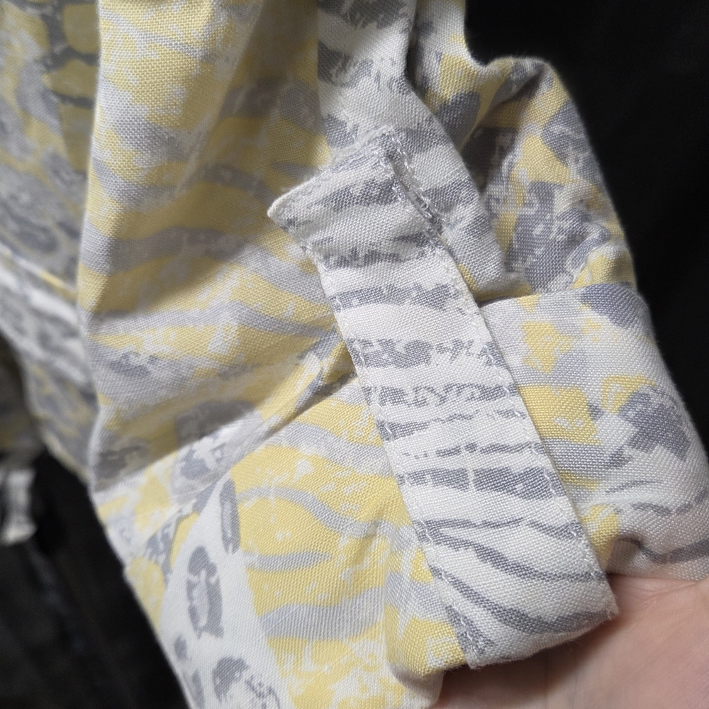 Ruby Rd. Yellow and Gray Patterned Utility Jacket - Picture 7 of 8